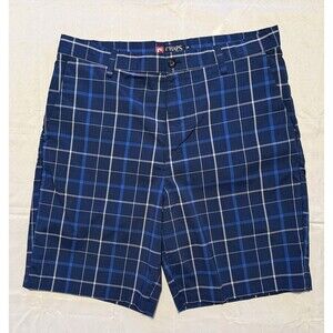 Men's Chaps Lightweight plaid Summer shorts Size 34 Blue